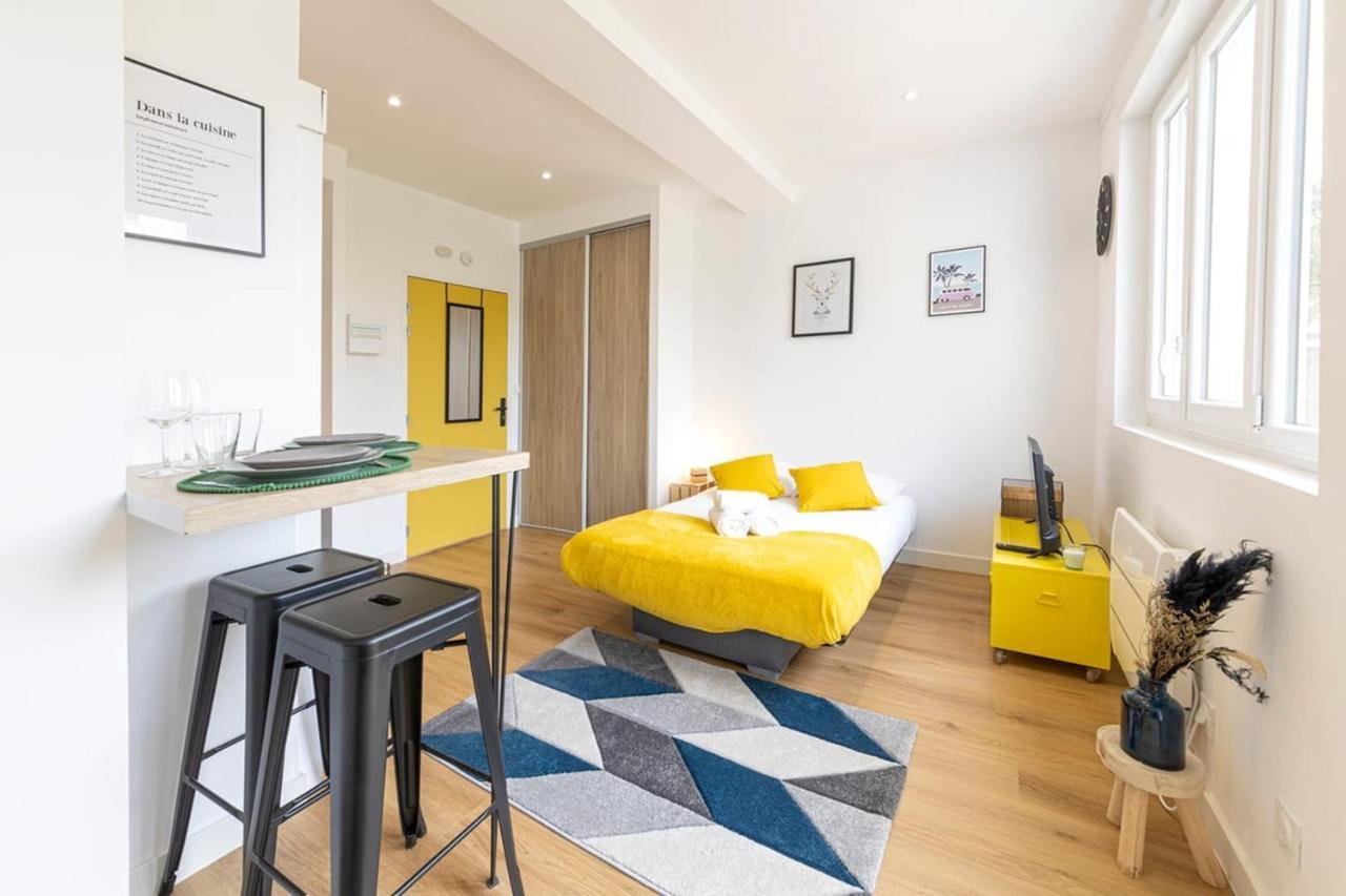 Le Yellow, Studio Renove, Tout Confort, Jardin Apartment Saint-Jacques-de-la-Lande Ngoại thất bức ảnh